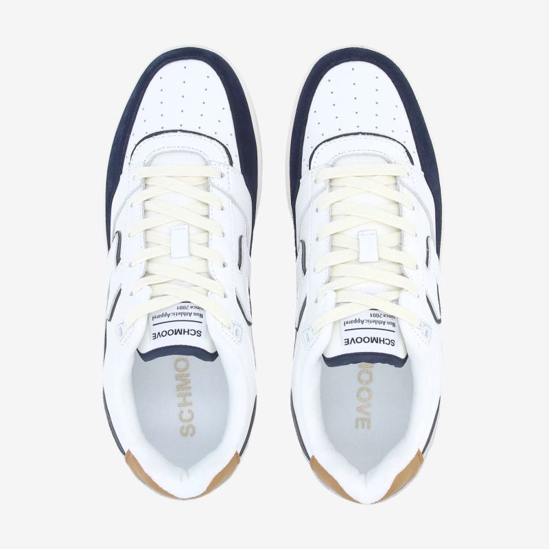 BROOKLYN COURT M - NAPPA/SUEDE/NAP - WHITE/NUTS/NAVY